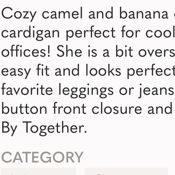 BY Together open cardigan small size - Picture 7 of 7